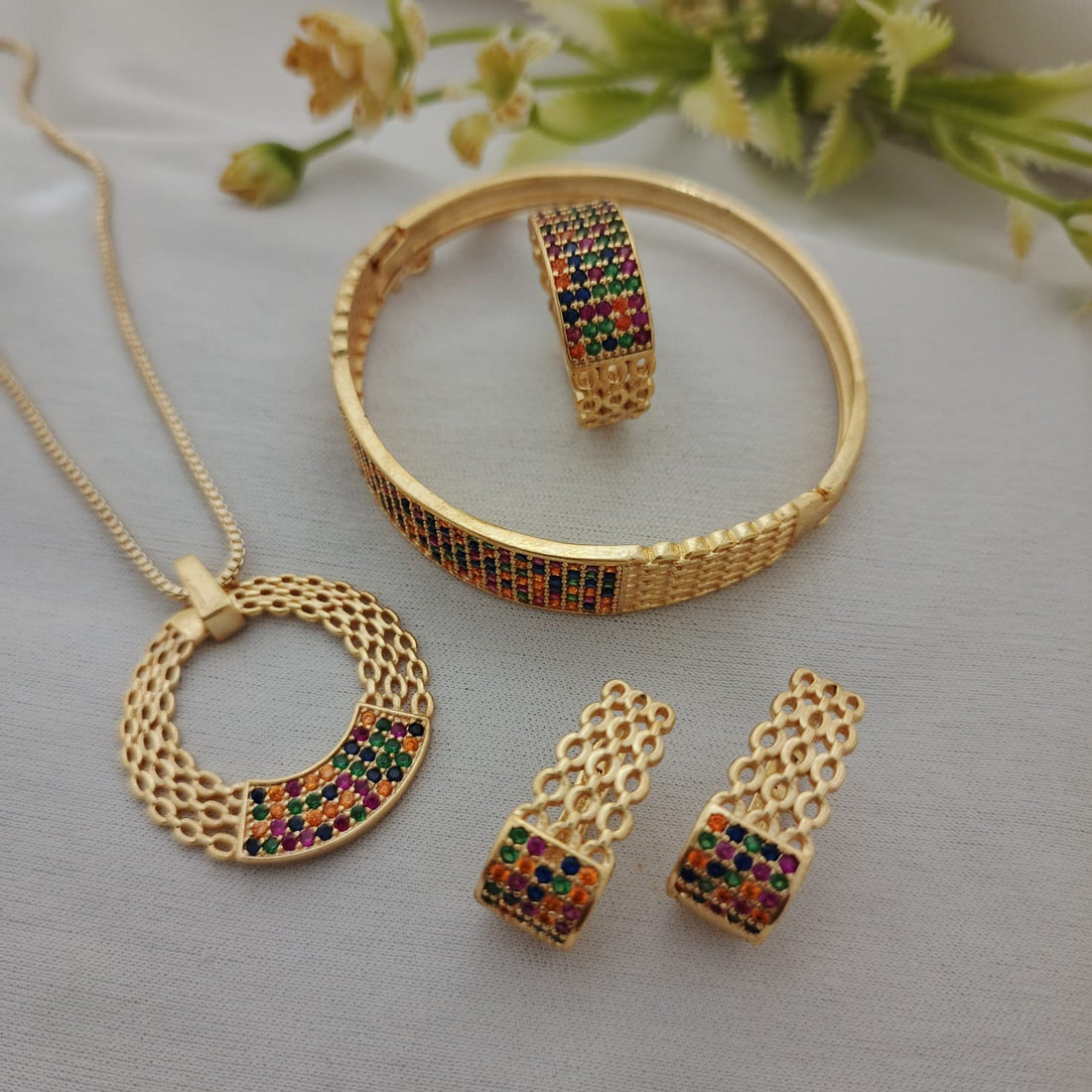 Zircone jewellery set